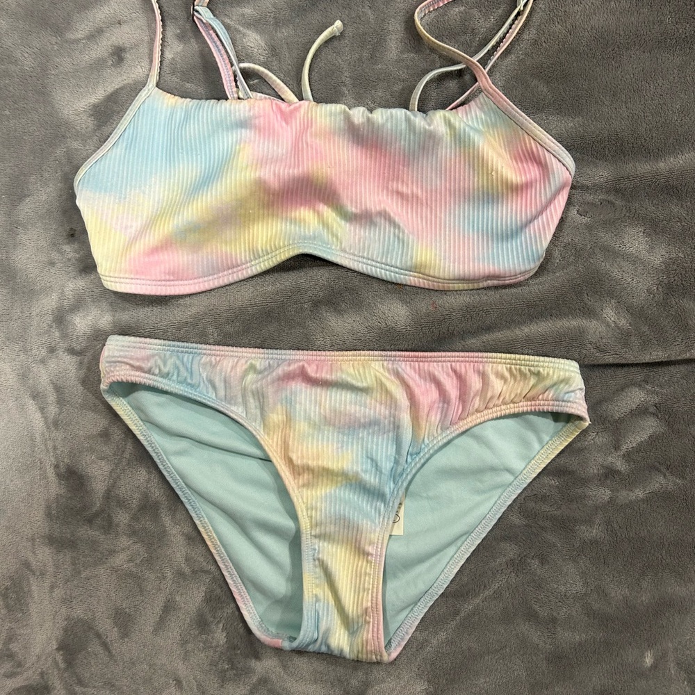 Pastel Tie-Dye Bikini Set